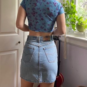 Vintage denim skirt